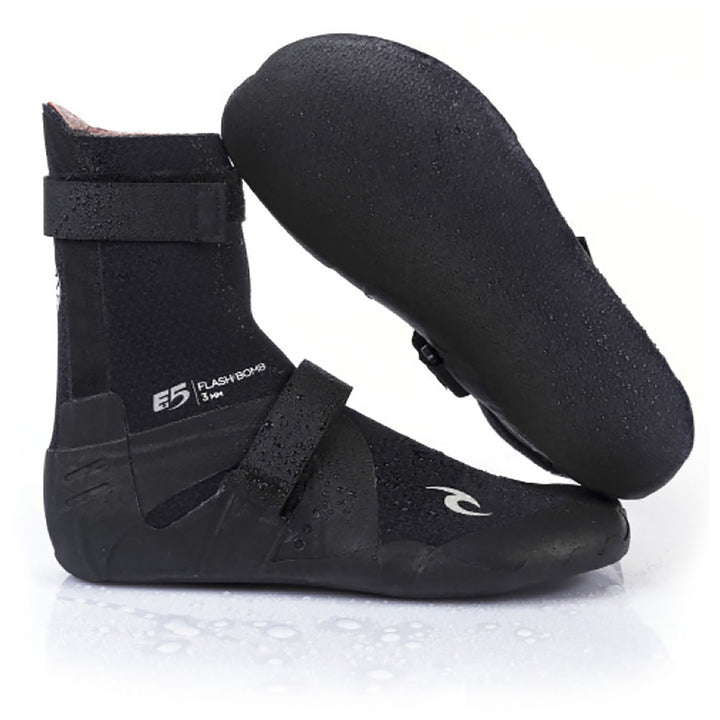 Rip Curl 5mm Flashbomb Hidden Split Toe Boots Black