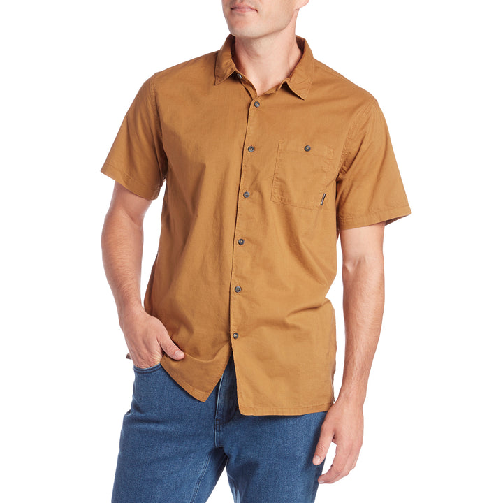 Billabong Wave Washed Short-Sleeve Shirt Bronze