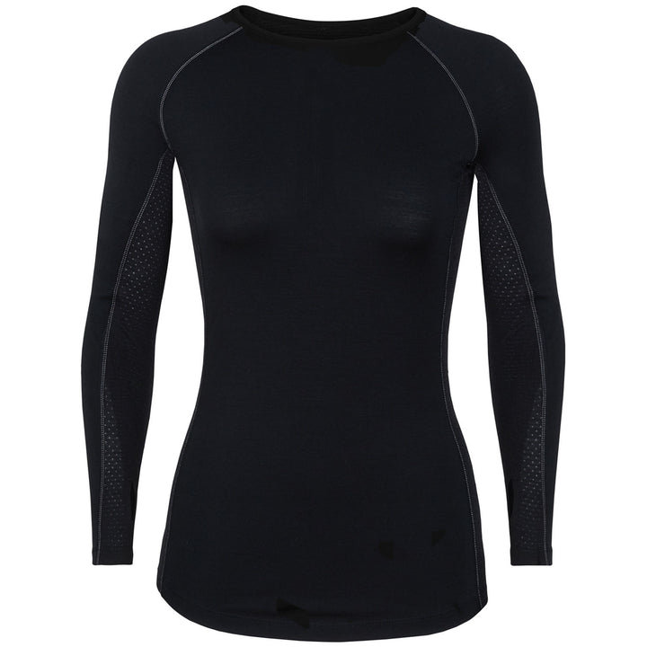 Icebreaker Zone 200 Midweight Baselayer Crew Top - Women's Black/Mineral