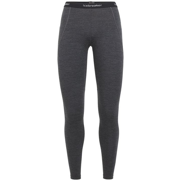 Icebreaker Zone 260 Midweight Baselayer Bottoms - Women's Jet Heather/Black/Snow-do not use