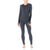 Icebreaker Zone 260 Midweight Baselayer Bottoms - Women's Jet Heather/Black/Snow-do not use
