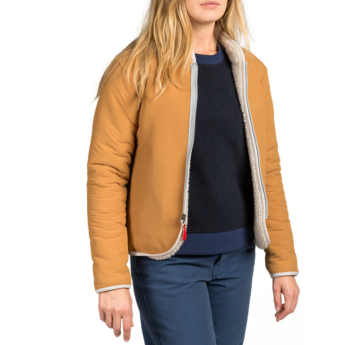 Topo Designs Sherpa Reversible Jacket - Women's Natural/Khaki