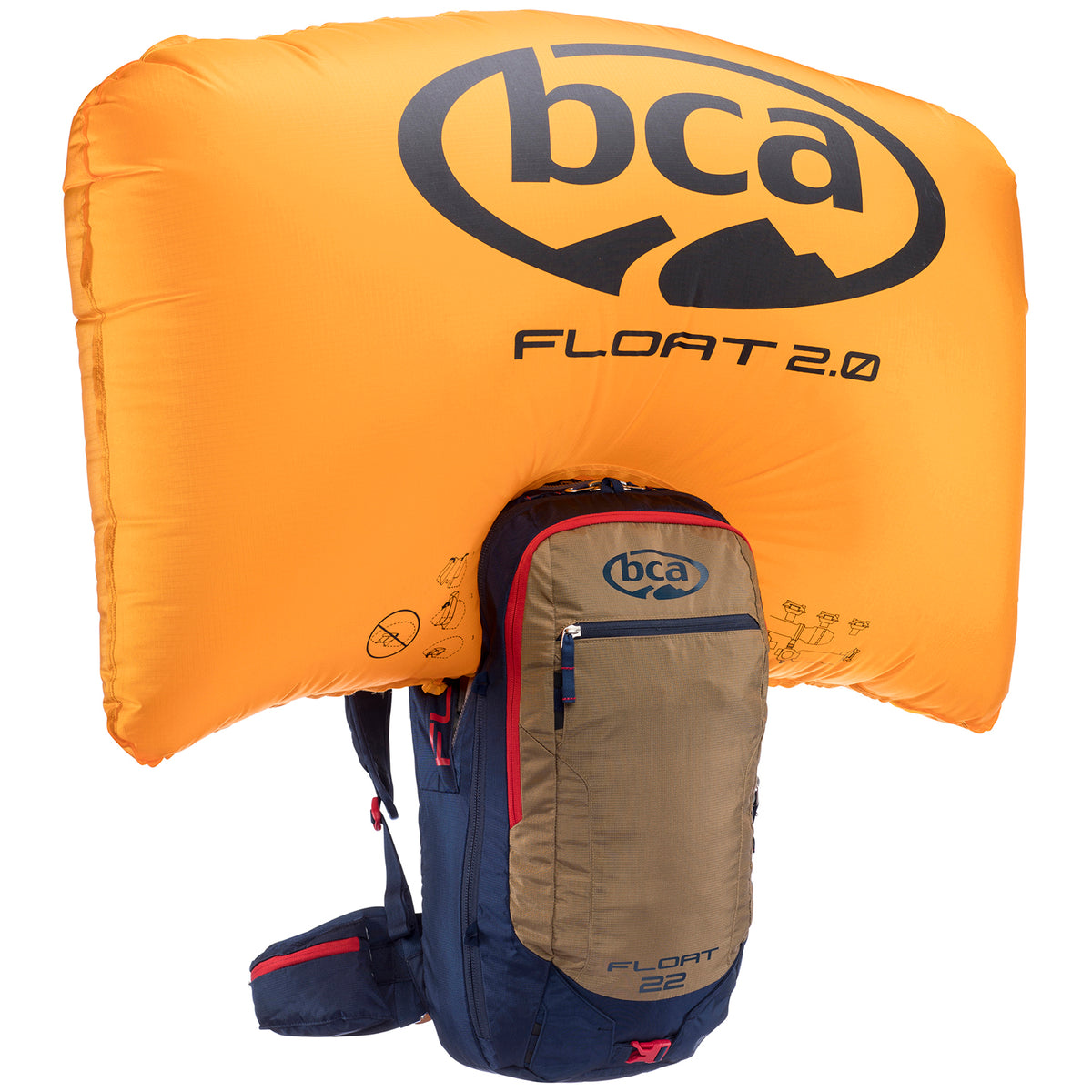 BCA Float 2.0 22 Airbag Pack Navy/Tan