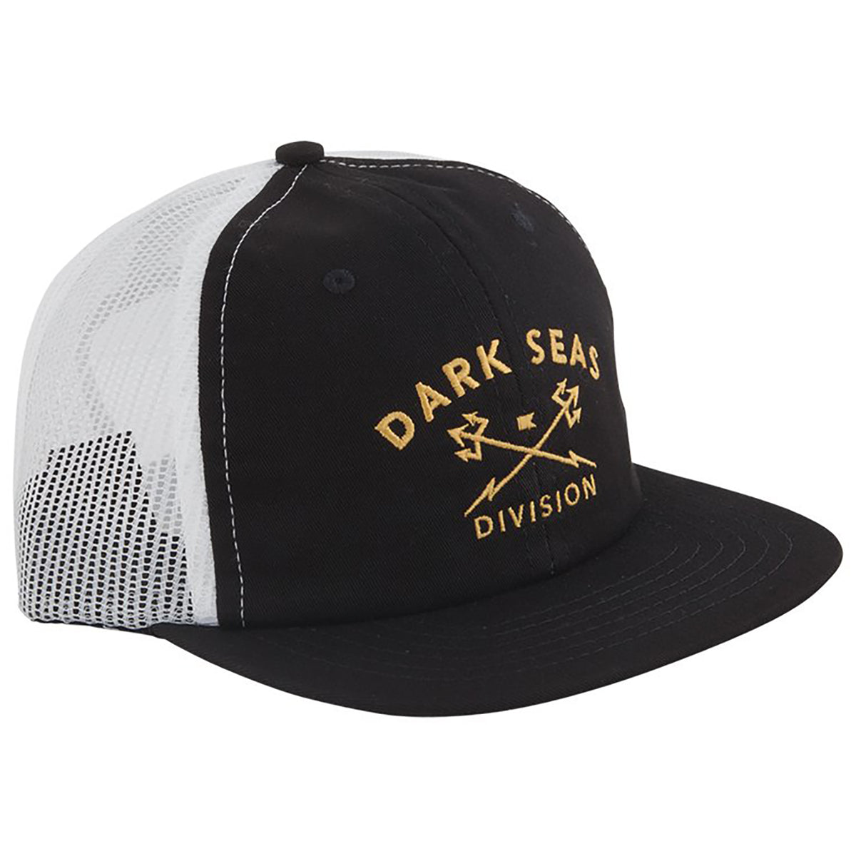 Dark Seas Displacement Trucker Hat Black