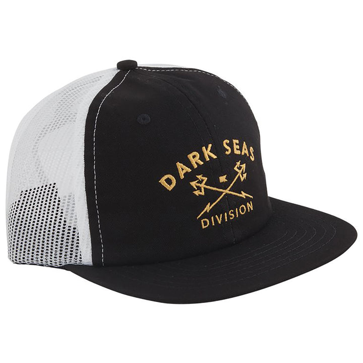 Dark Seas Displacement Trucker Hat Black