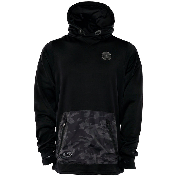 Saga Fleece Riding Pullover Hoodie Black