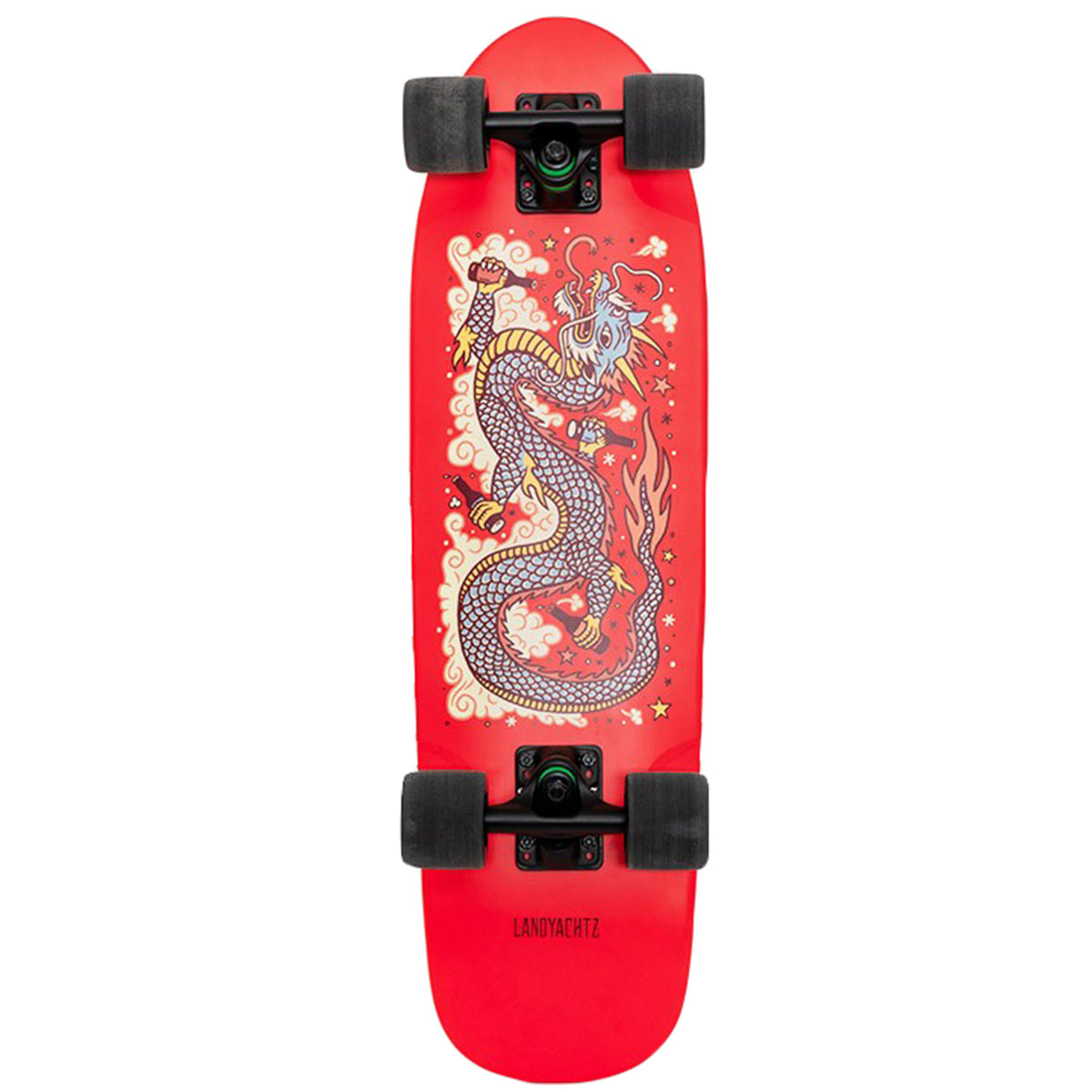 Landyachtz Dinghy Dragon Red Cruiser Skateboard Complete Dragon Red