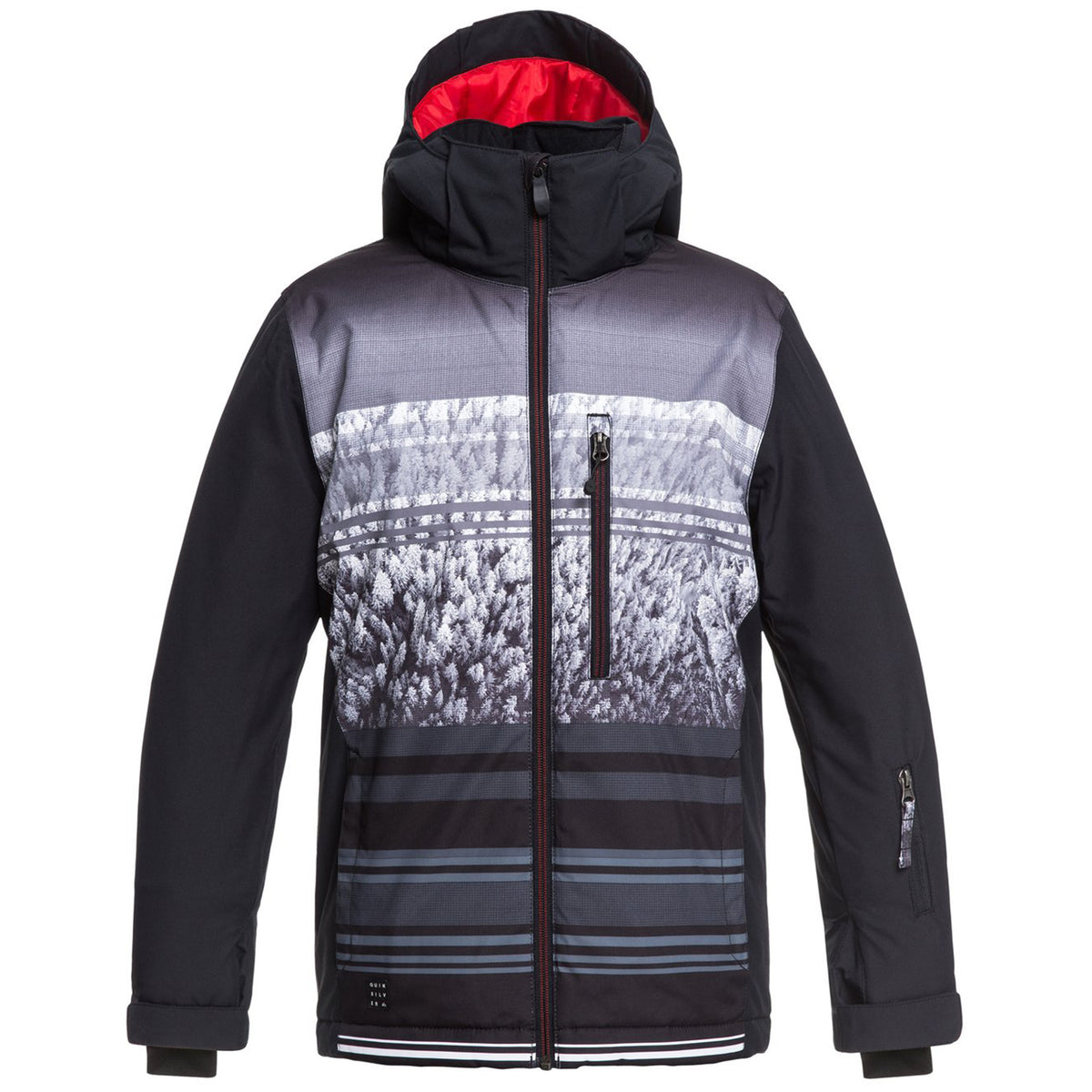 Quiksilver Mission Engineered Jacket - Boys' Black Alpin Youth