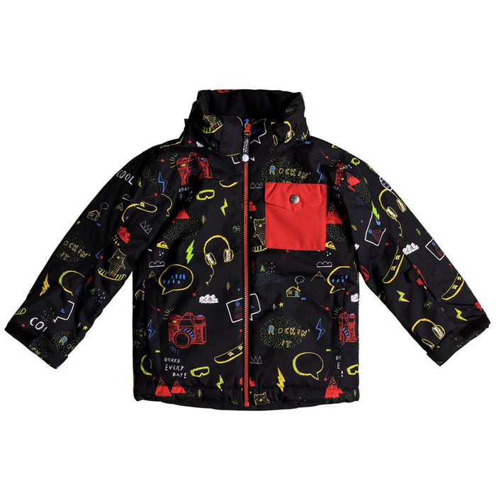 Quiksilver Little Mission Jacket - Little Boys' Black Maoam Tatt