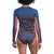 Patagonia Micro Swell Rashguard - Women's Fireside Folk: Navy Blue