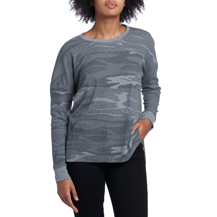 Z Supply The Emerson Camo Thermal - Women's Camo Dark Grey