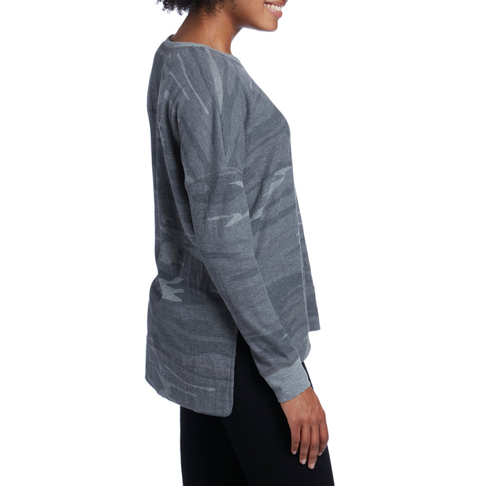 Z Supply The Emerson Camo Thermal - Women's Camo Dark Grey