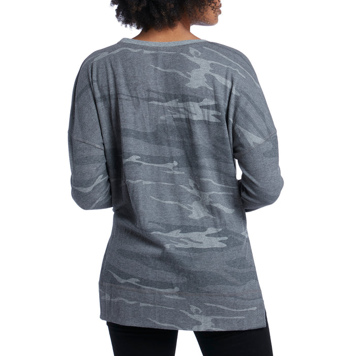 Z Supply The Emerson Camo Thermal - Women's Camo Dark Grey