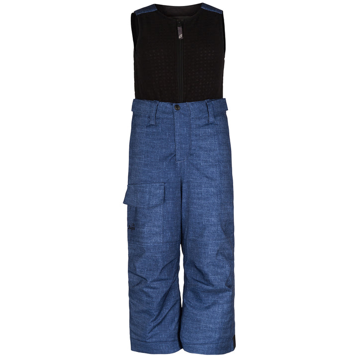Jupa Dylan Bib Pants - Little Boys' Blue Denim Print