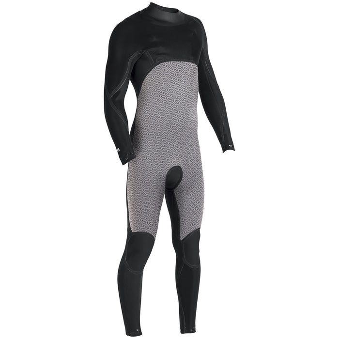 Vissla High Seas Drainer 3/2 Chest Zip Wetsuit Black Heather