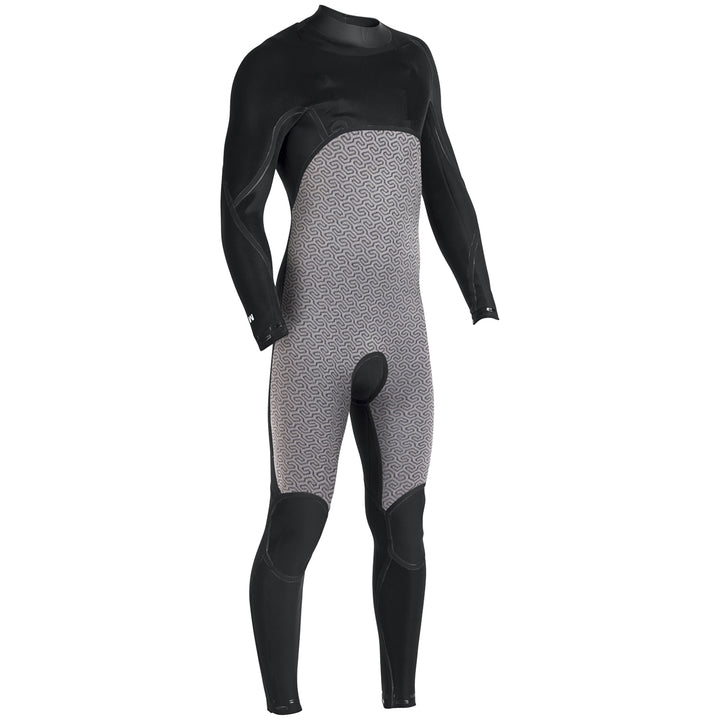 Vissla High Seas Drainer 3/2 Chest Zip Wetsuit Black Heather