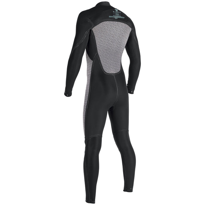 Vissla High Seas Drainer 3/2 Chest Zip Wetsuit Black Heather
