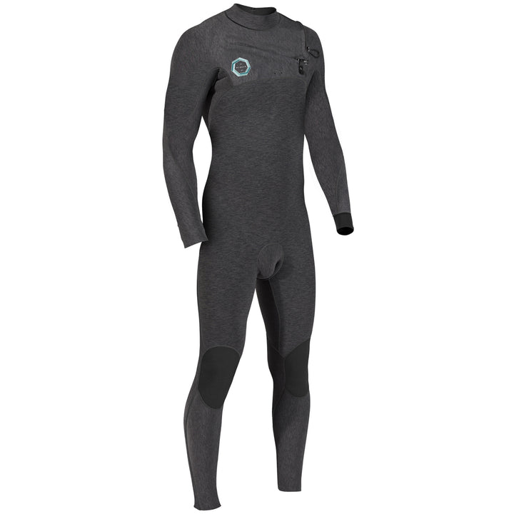 Vissla High Seas Drainer 3/2 Chest Zip Wetsuit Black Heather