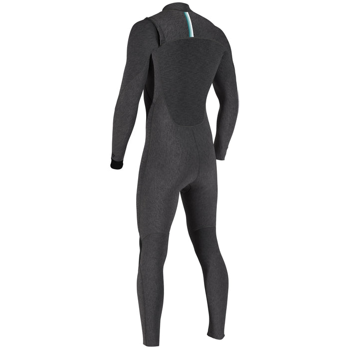 Vissla High Seas Drainer 3/2 Chest Zip Wetsuit Black Heather