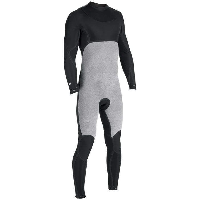 Vissla 7 Seas 3/2 Back Zip Wetsuit Black Smoothy