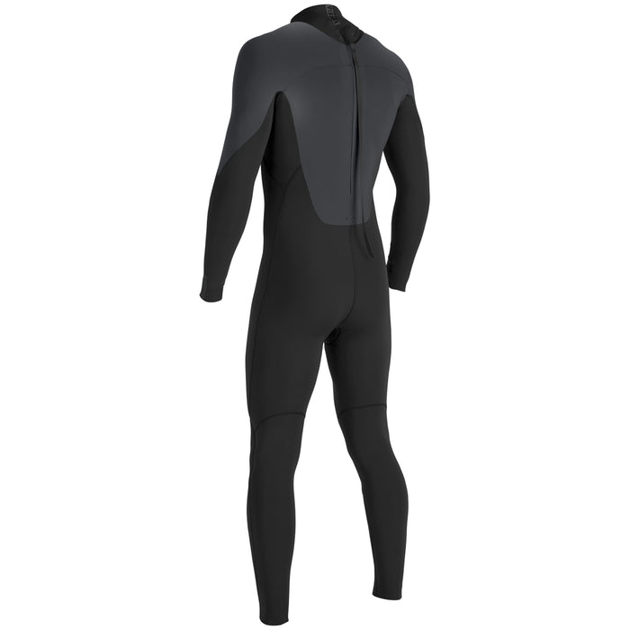 Vissla 7 Seas 3/2 Back Zip Wetsuit Black Smoothy
