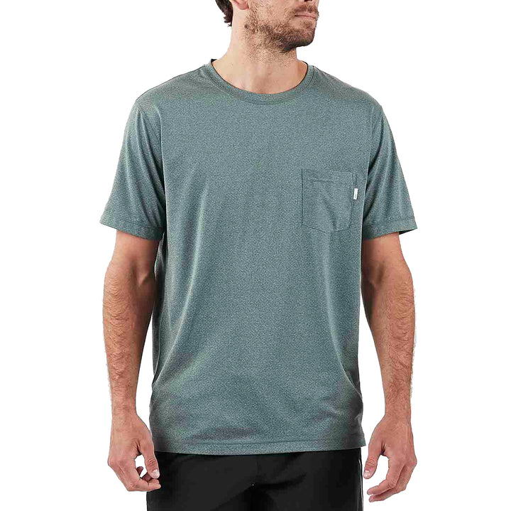 Vuori Tradewind Performance T-Shirt Canyon Heather