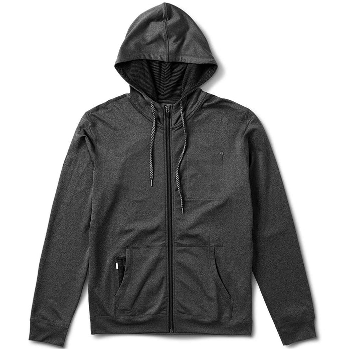 Vuori Movement Zip Hoodie Black Heather