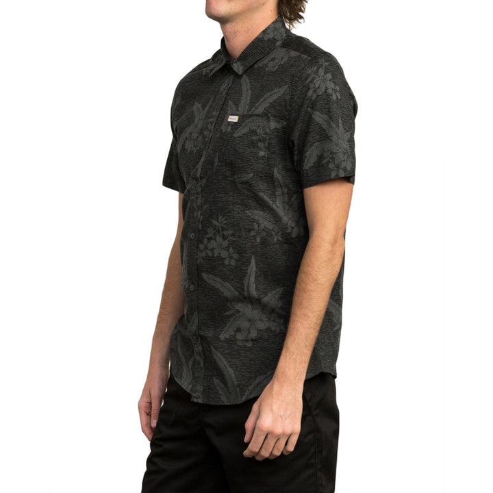 RVCA Andrew Reynolds Hawaiian Short-Sleeve Shirt Pirate Black
