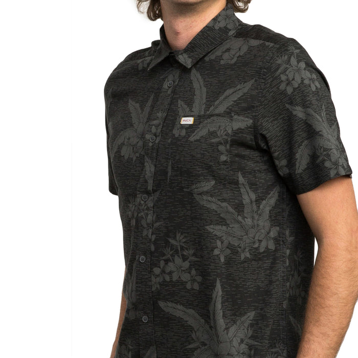 RVCA Andrew Reynolds Hawaiian Short-Sleeve Shirt Pirate Black