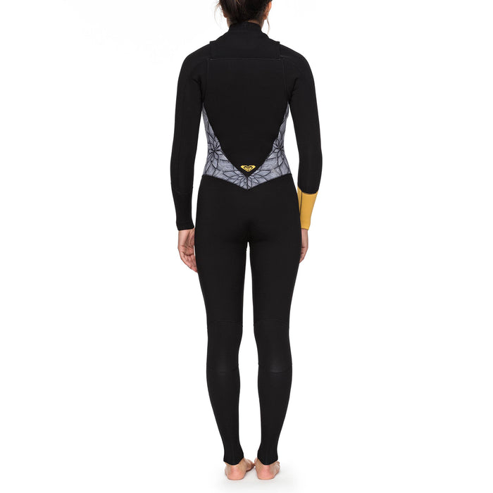 Roxy 3/2 Pop Surf Chest Zip Wetsuit - Women's Black