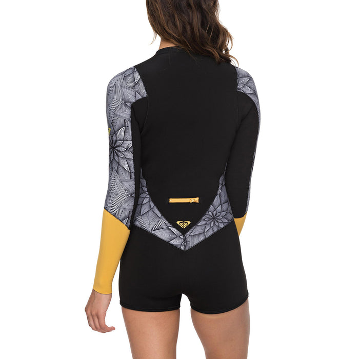 Roxy 2mm Pop Surf Long-Sleeve Front Zip Springsuit - Women's Black