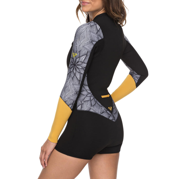 Roxy 2mm Pop Surf Long-Sleeve Front Zip Springsuit - Women's Black
