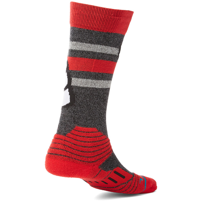Stance Crab Grab Snow Socks Red