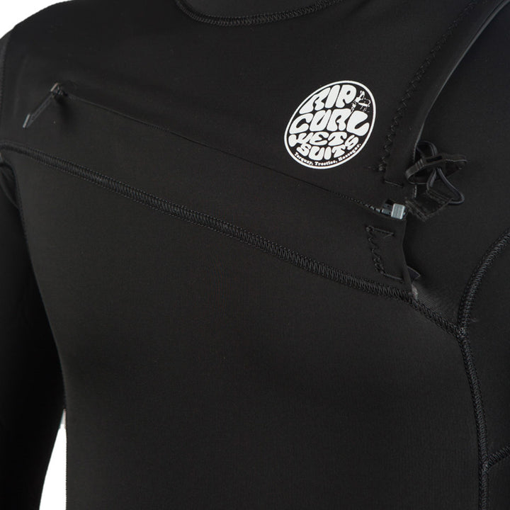 Rip Curl 4/3 Aggrolite Chest Zip Wetsuit Black