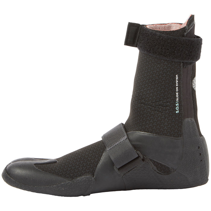 Rip Curl 3mm Flashbomb Hidden Split Toe Boots - Women's Black