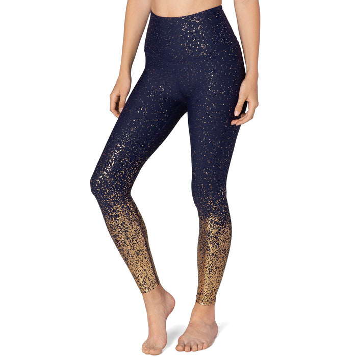 Beyond Yoga Alloy Ombre High Waisted Midi Leggings - Women's Navy Gold Speckle
