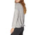 Beyond Yoga Draw The Line Tie Back Pullover - Women's Light Heather Grey
