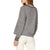 Beyond Yoga Lasso Tie Cropped Pullover - Women's Medium Heather Grey