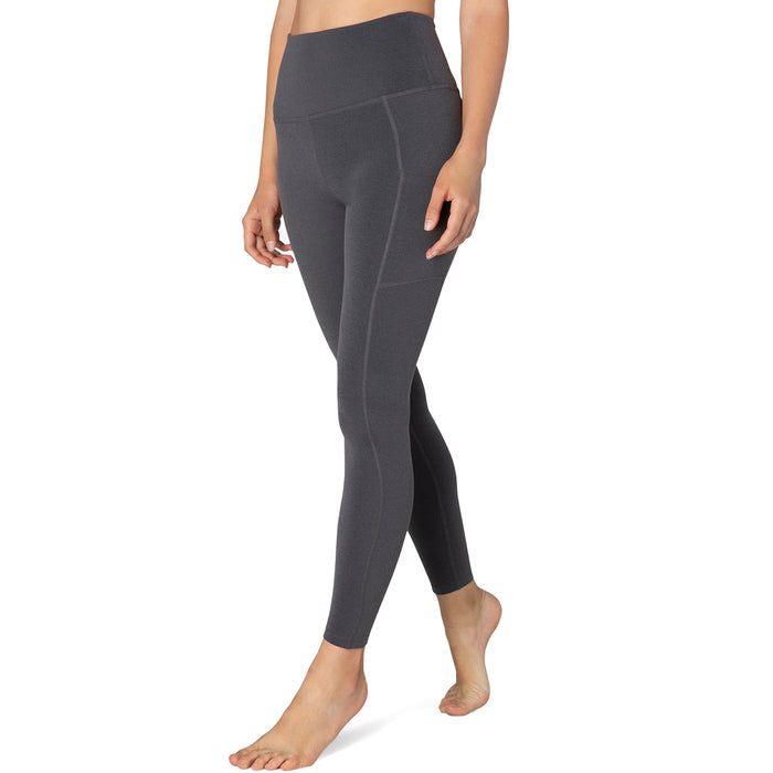 Beyond Yoga Plush Side Pocket High Waisted Long Leggings - Women's Charcoal Grey