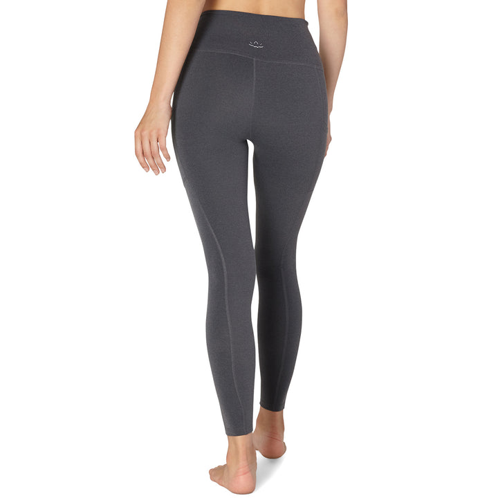 Beyond Yoga Plush Side Pocket High Waisted Long Leggings - Women's Charcoal Grey