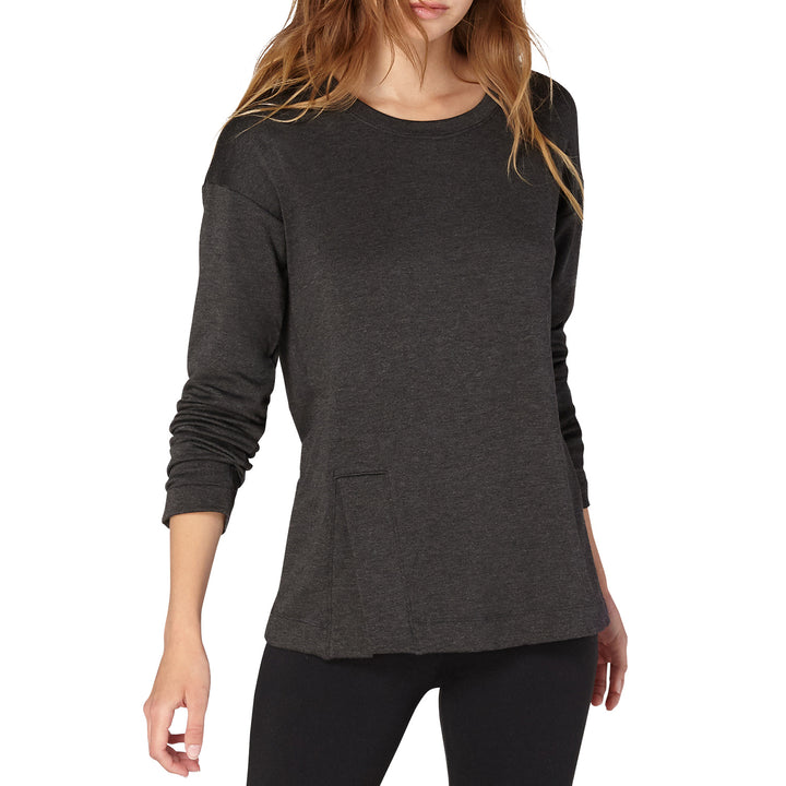 Beyond Yoga Sedona Wide Hem Pullover - Women's Charcoal Grey