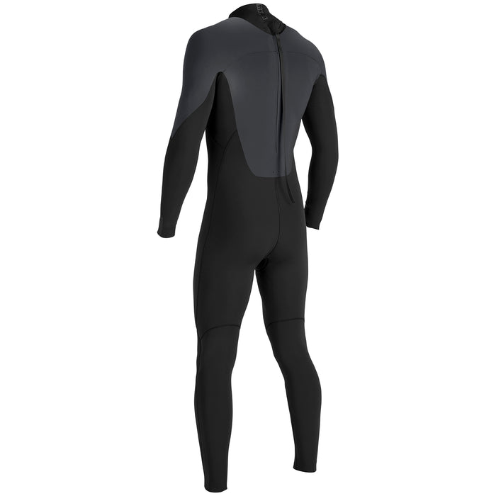 Vissla 7 Seas 4/3 Back Zip Wetsuit Black Smoothie
