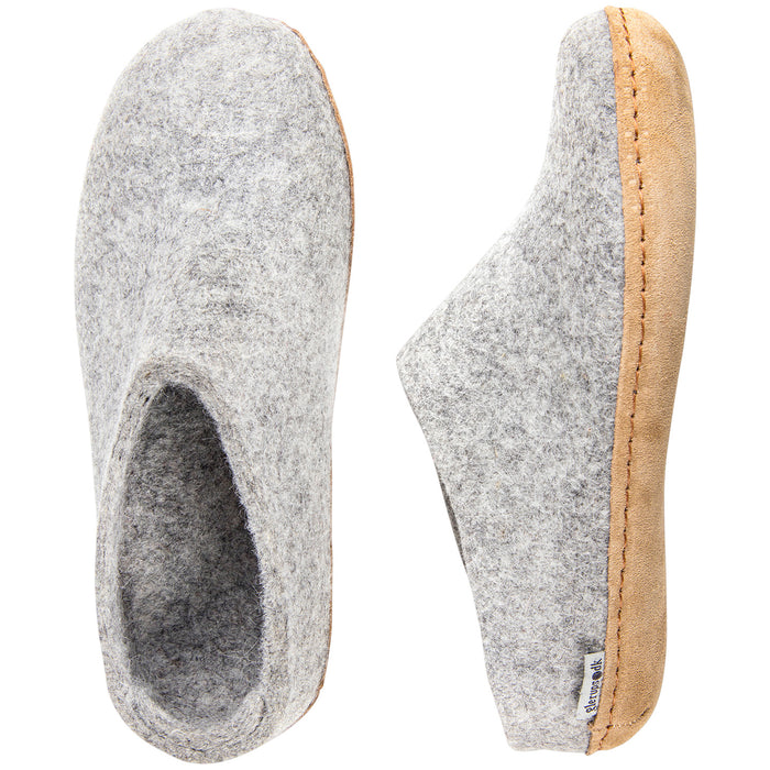Glerups Open Heel Slippers - Women's Grey