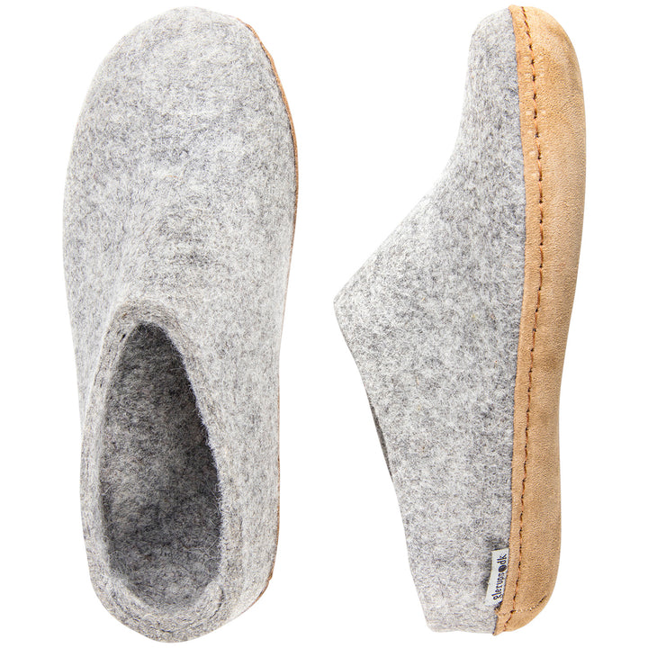 Glerups Open Heel Slippers - Women's Grey