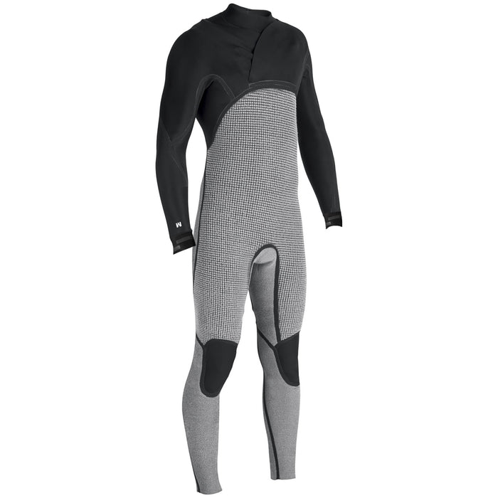 Vissla North Seas 4/3 Chest Zip Wetsuit Black