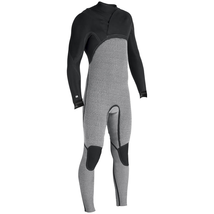 Vissla North Seas 4/3 Chest Zip Wetsuit Black