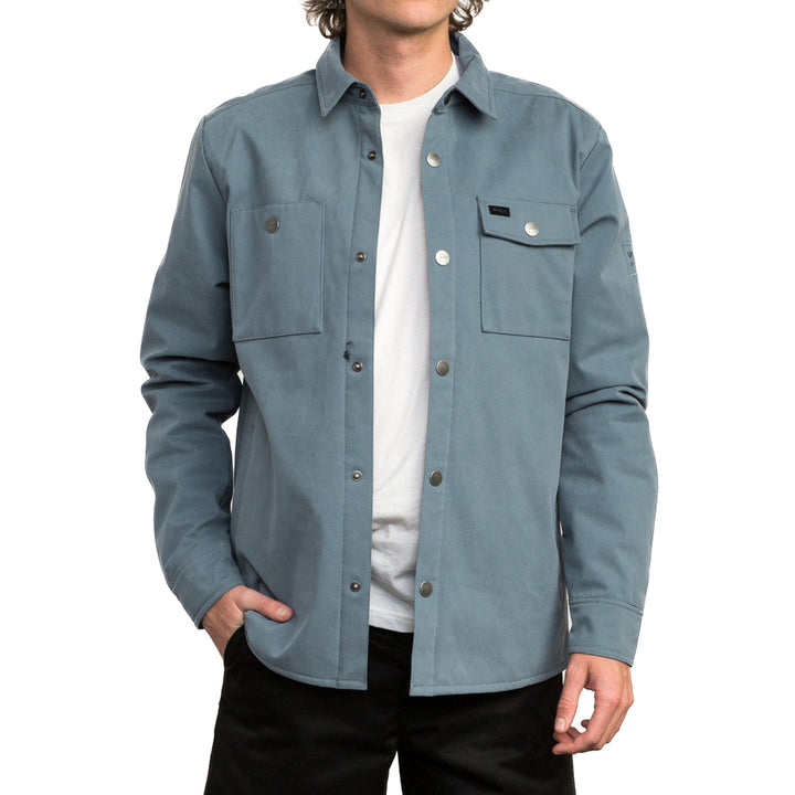 RVCA Utility Shirt Jacket Blue Slate