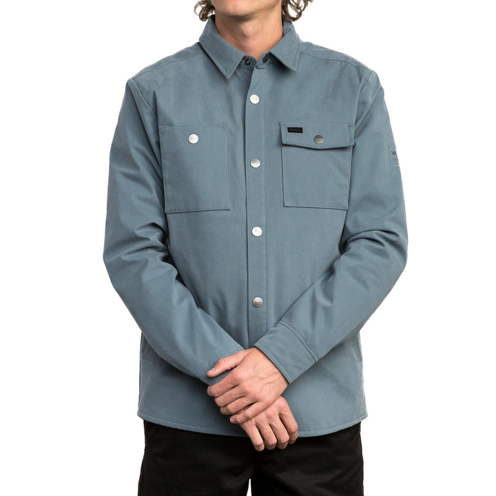 RVCA Utility Shirt Jacket Blue Slate