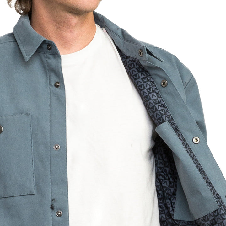RVCA Utility Shirt Jacket Blue Slate