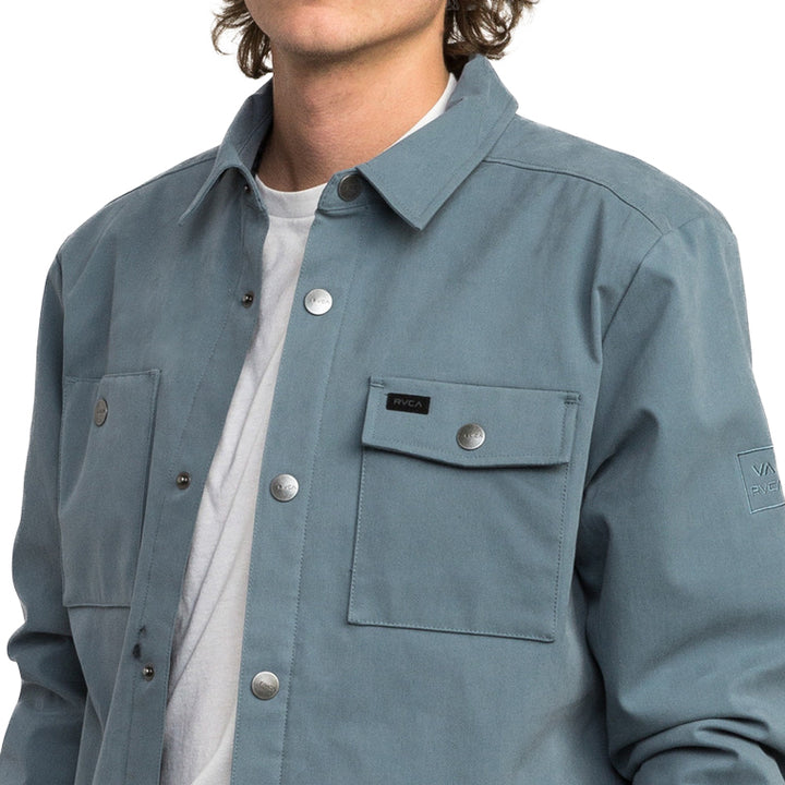 RVCA Utility Shirt Jacket Blue Slate